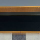 lowboard  with black glass top 1960s