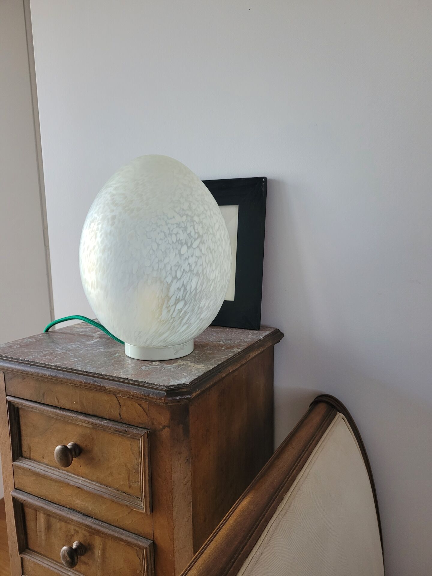 Lampe œuf de la Verrerie de Vianne