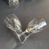 6 wine glasses - Cut crystal – Cristalleries Royales de Champagne