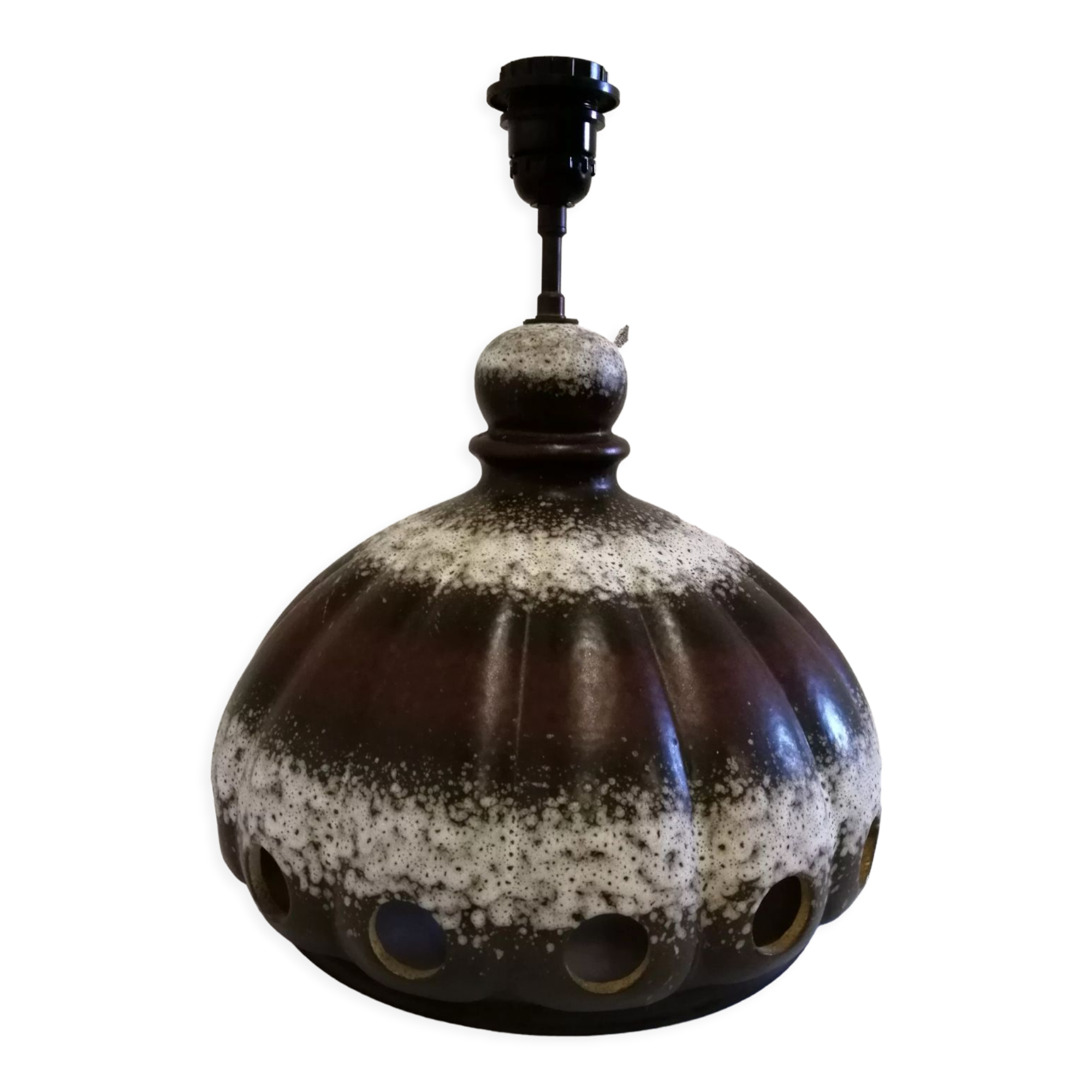 Vintage stoneware lamp base