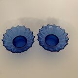 Blue flower candlesticks