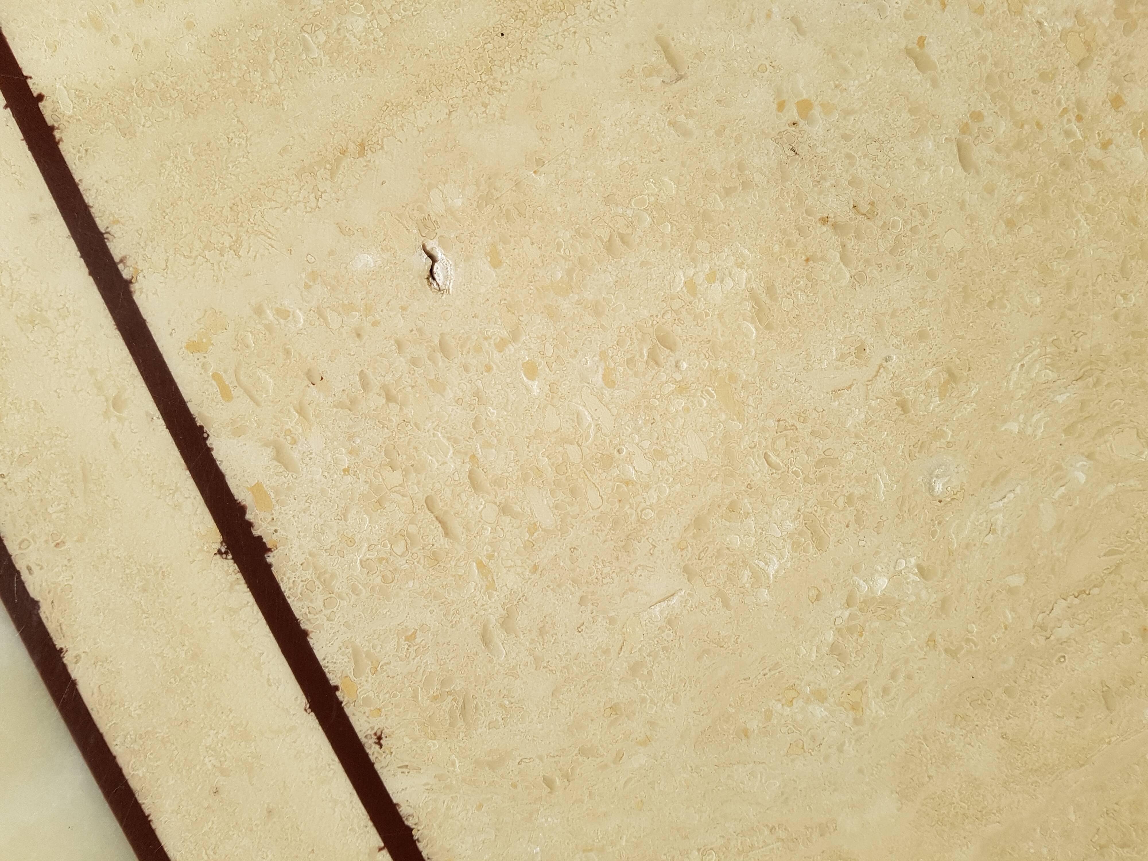 Travertine coffee table