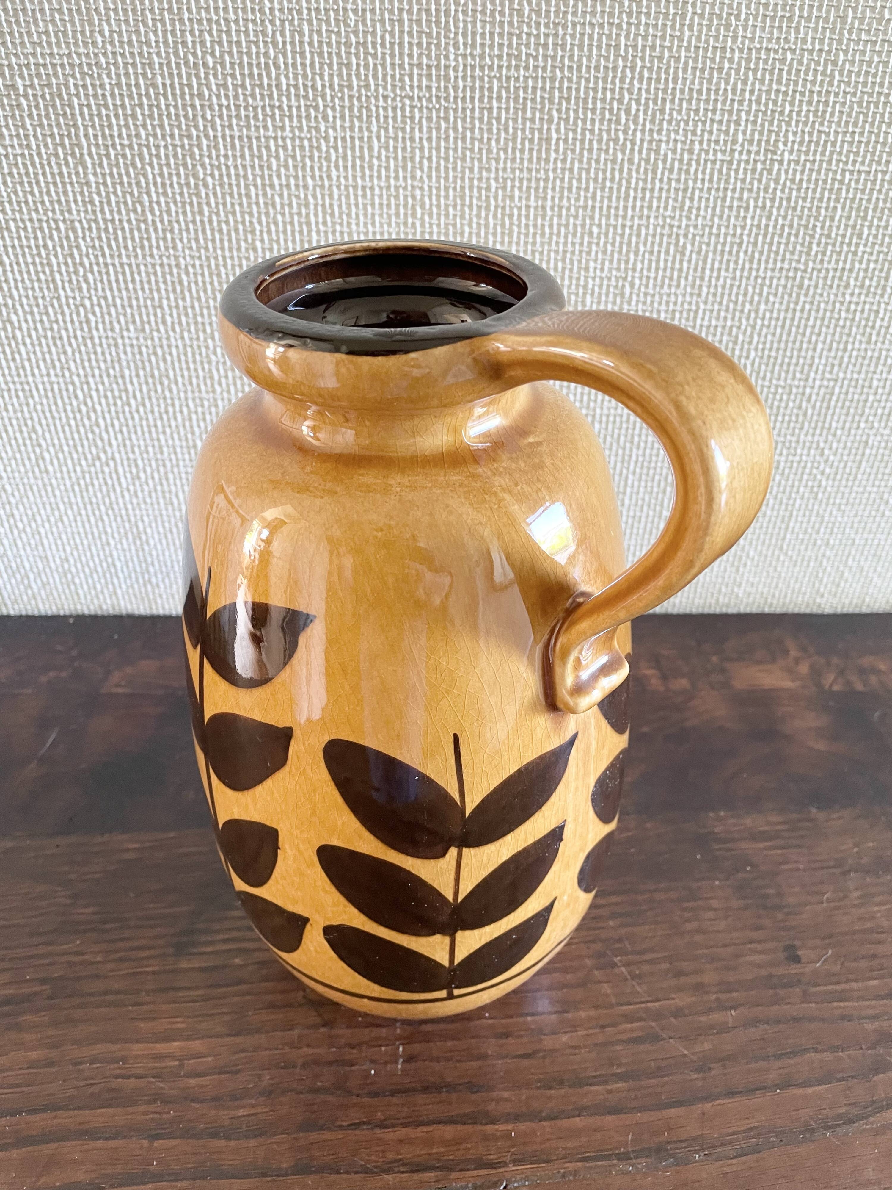 West Germany glazed ceramic vase