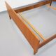 Vintage Scandinavian style double bed in teak from the 60s with integrated bedside lights