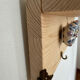 Wall-mounted key holder wooden shelf