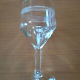 6 verres à pieds en cristal