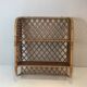 Rattan wall shelf. Attributed to Audoux-Minet