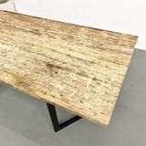 Table à manger en travertin, Italie, circa 1970