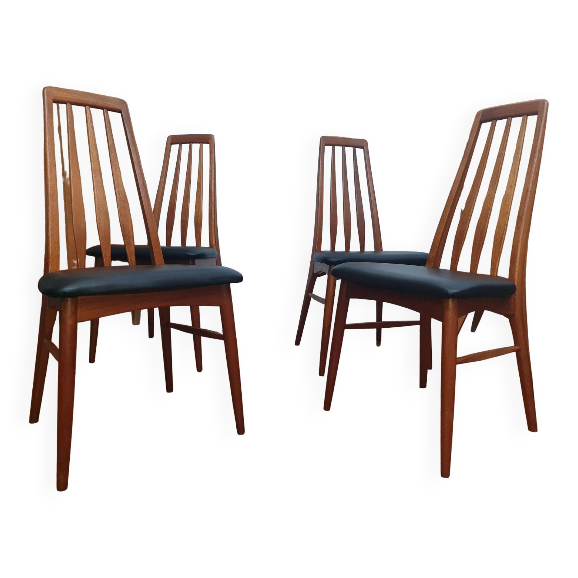 Set of 4 Danish Niels Koefoed Mid-Century chairs