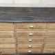 Old oak cabinet with fifteen drawers