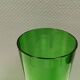 Large vintage vase in green glass.