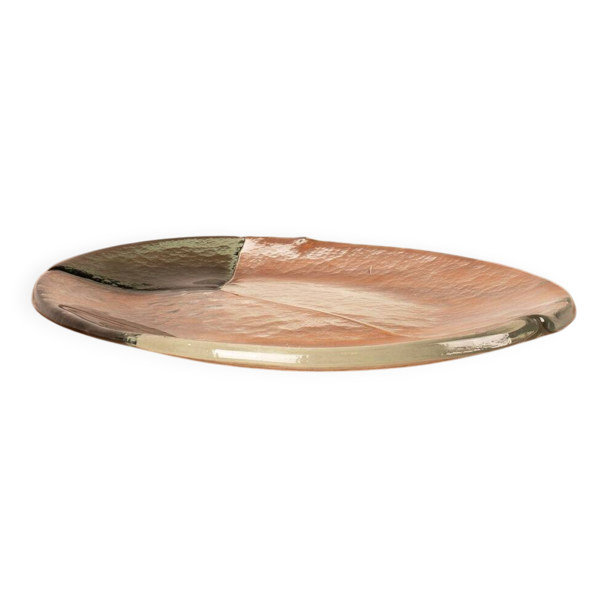 Murano glass catchall dish by Aureliano Toso for Leucos, 1960