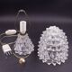 Elegant Table Lamp in Rostrato Murano Glass Vase for Barovier & Toso, 1940s