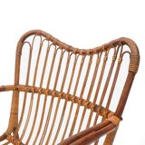 Rattan armchair, 1950s
