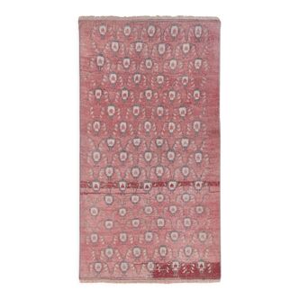 Tapis vintage turc de Oushak, tissé à la main 90x158 cm