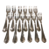 12 silver-plated cake forks by Christofle Spatours