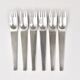 Carl Auböck 2060 Cutlery, 42 pcs., Complete for 6 People, Hammered Austria, 1950