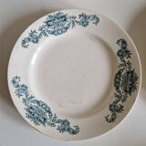 Set of 6 deep plates in Terre de fer, Lutece Longchamp model