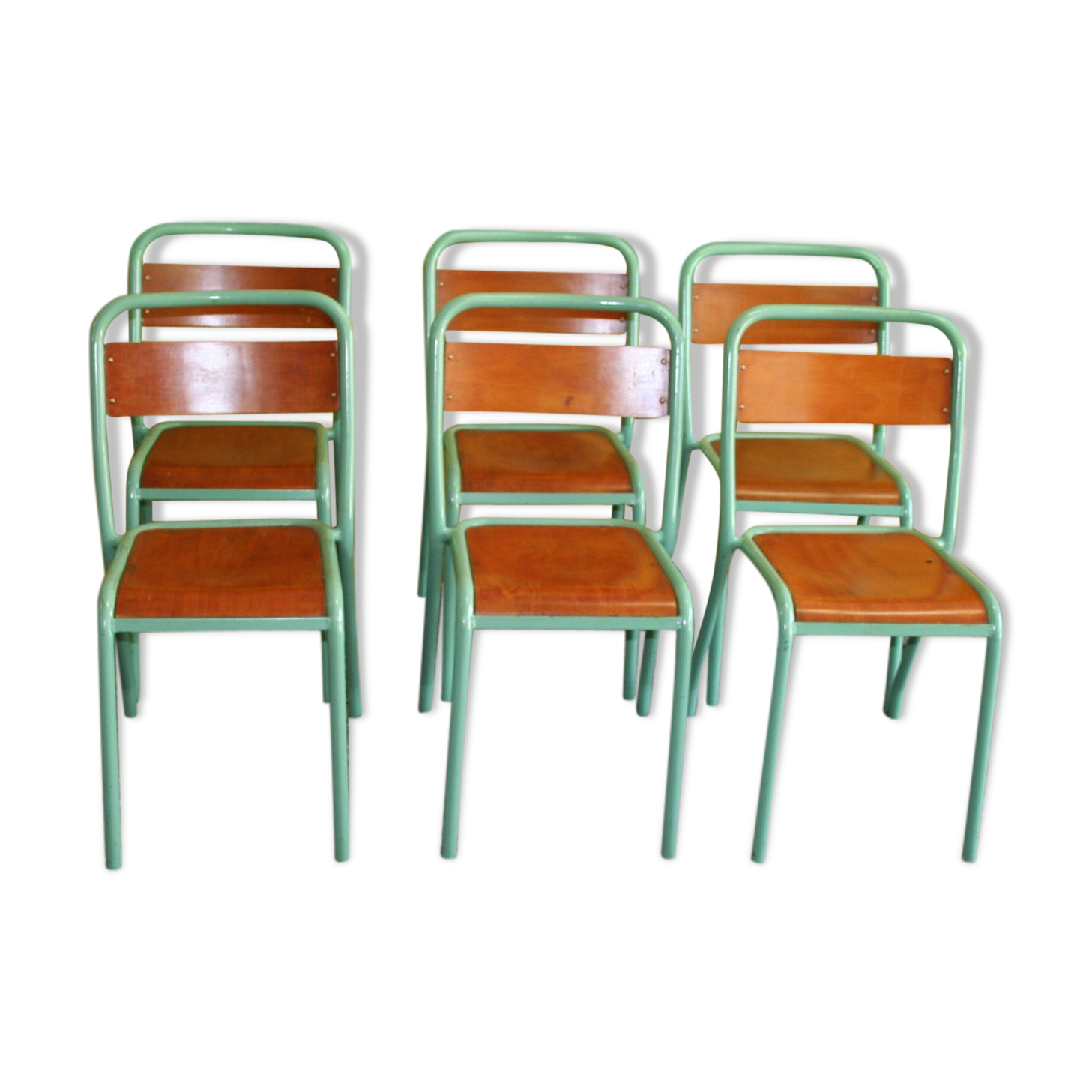 6 industrial chairs