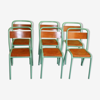 6 industrial chairs