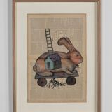 Once upon a time, Bilal Bahir, mixed media, 2020