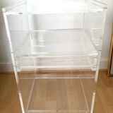 Vintage plexiglass side furniture