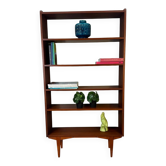 Swedish teak bookshelf with five shelves, 1960