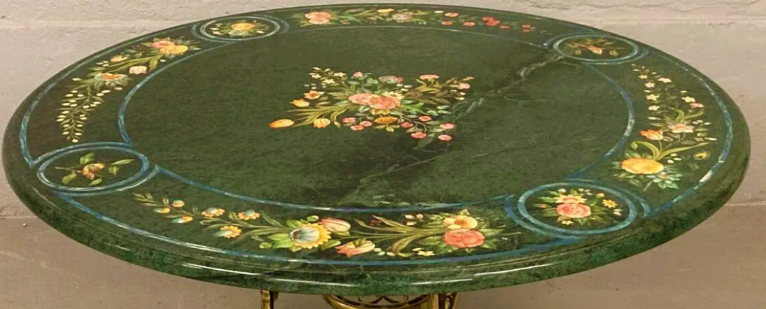 Great Italian table Scagliola