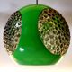 Suspension Space Age verte "Bug eye" par Massive, Belgique vers 1970