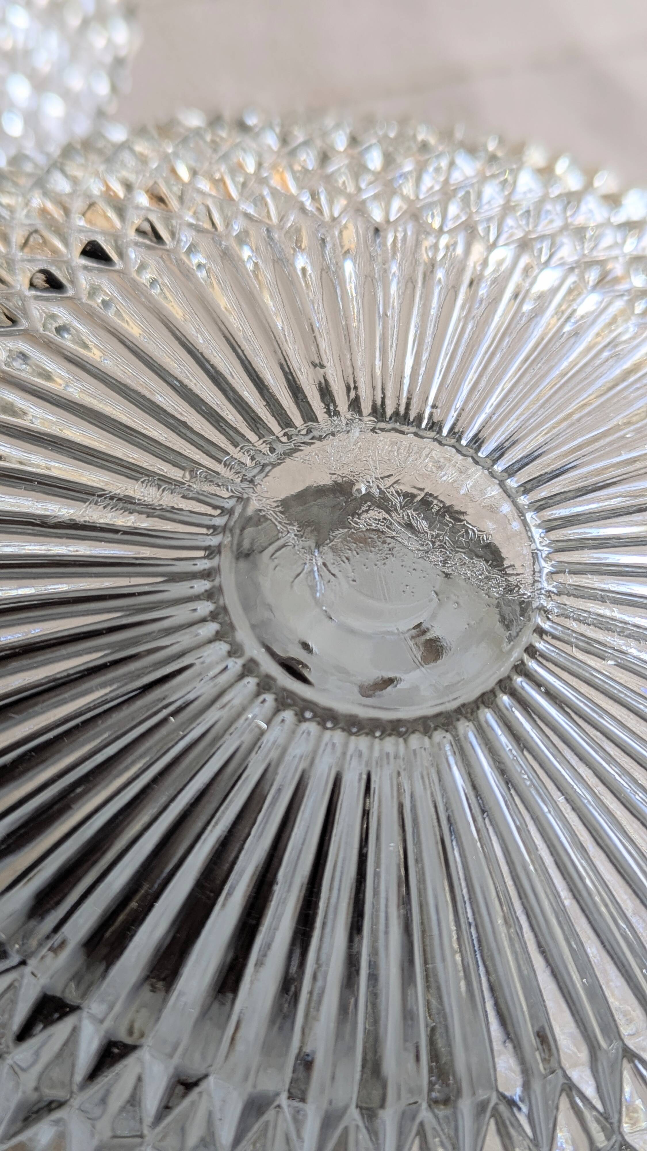 Set of 2 diamond point ceiling lights (L-0185-2)