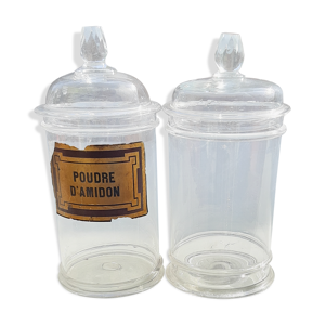 Paire de pots a pharmacie