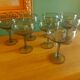 8 glasses in blown glass from Biot (cocktail, fruit cup)