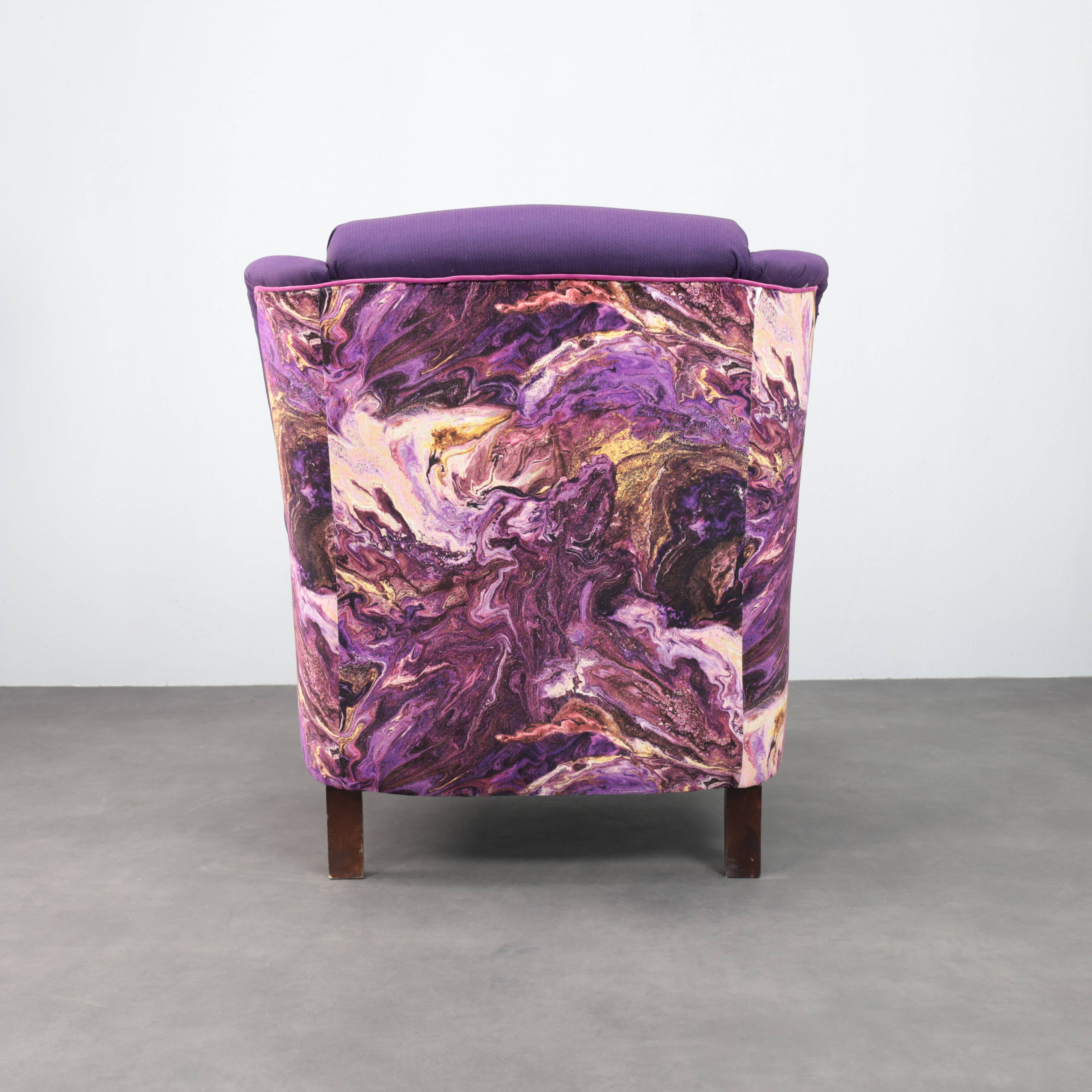 Classic wing chair in the style of Howard & Sons, 1960s