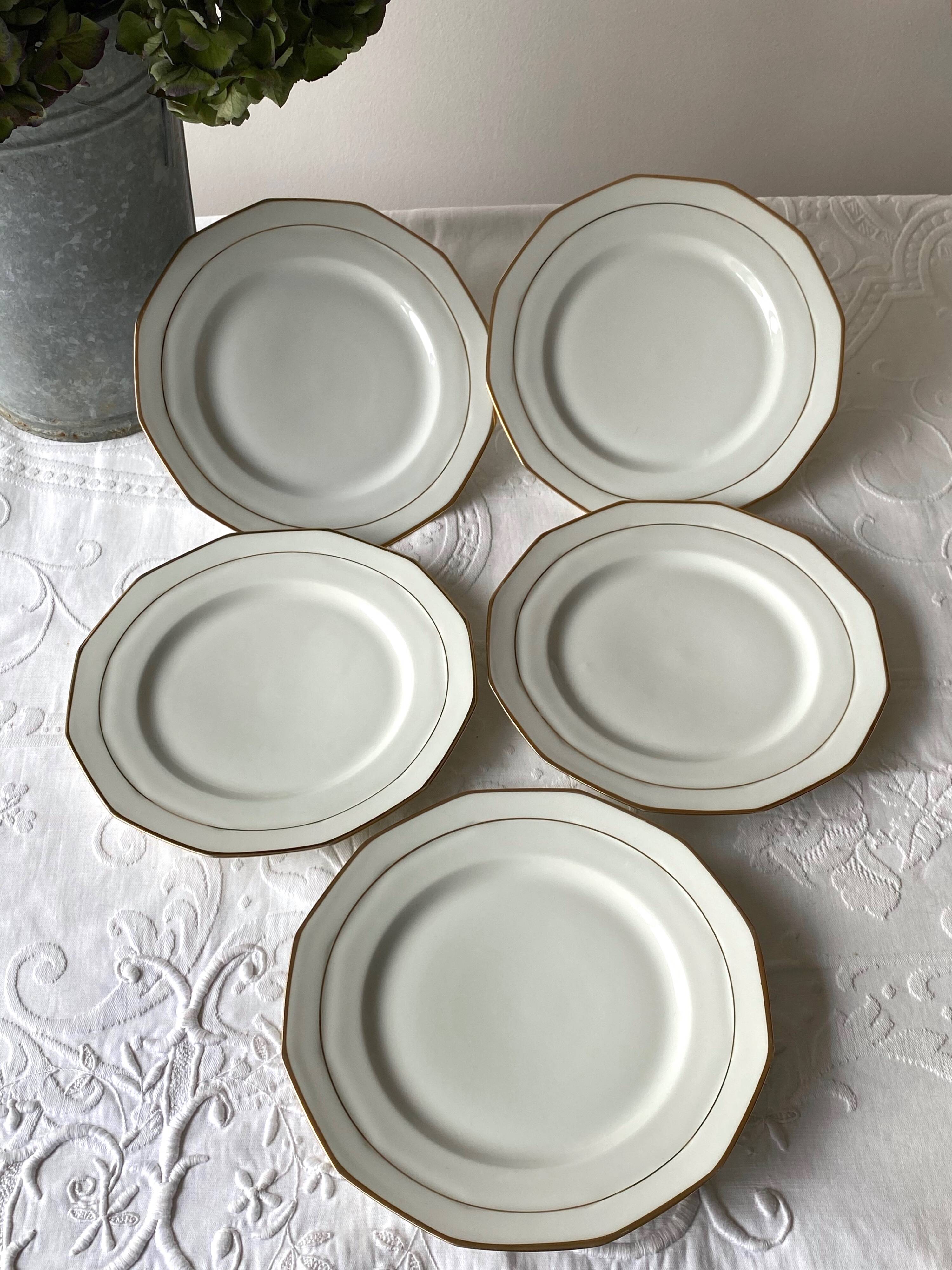 Limoges porcelain dessert plates