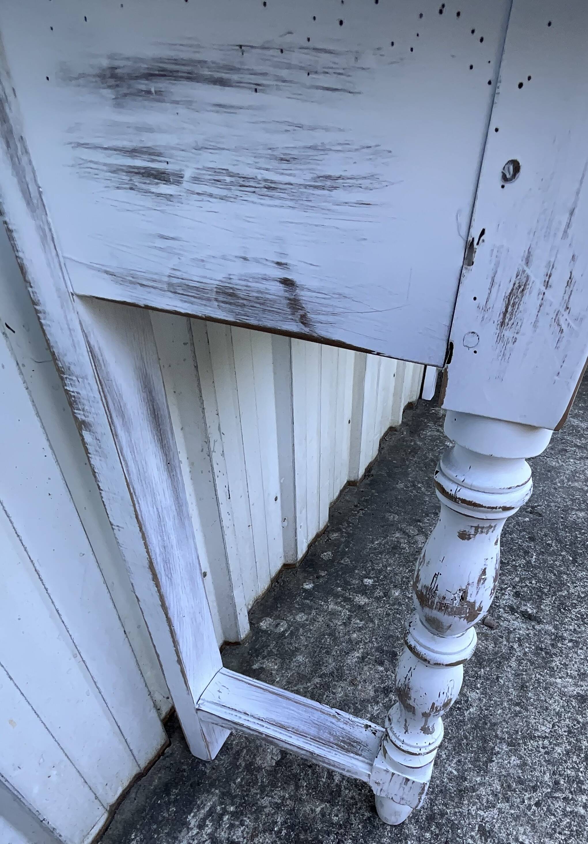 Console table in patinated fruitwood, 19th century