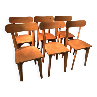 Lot de 6 chaises Luterma en bois
