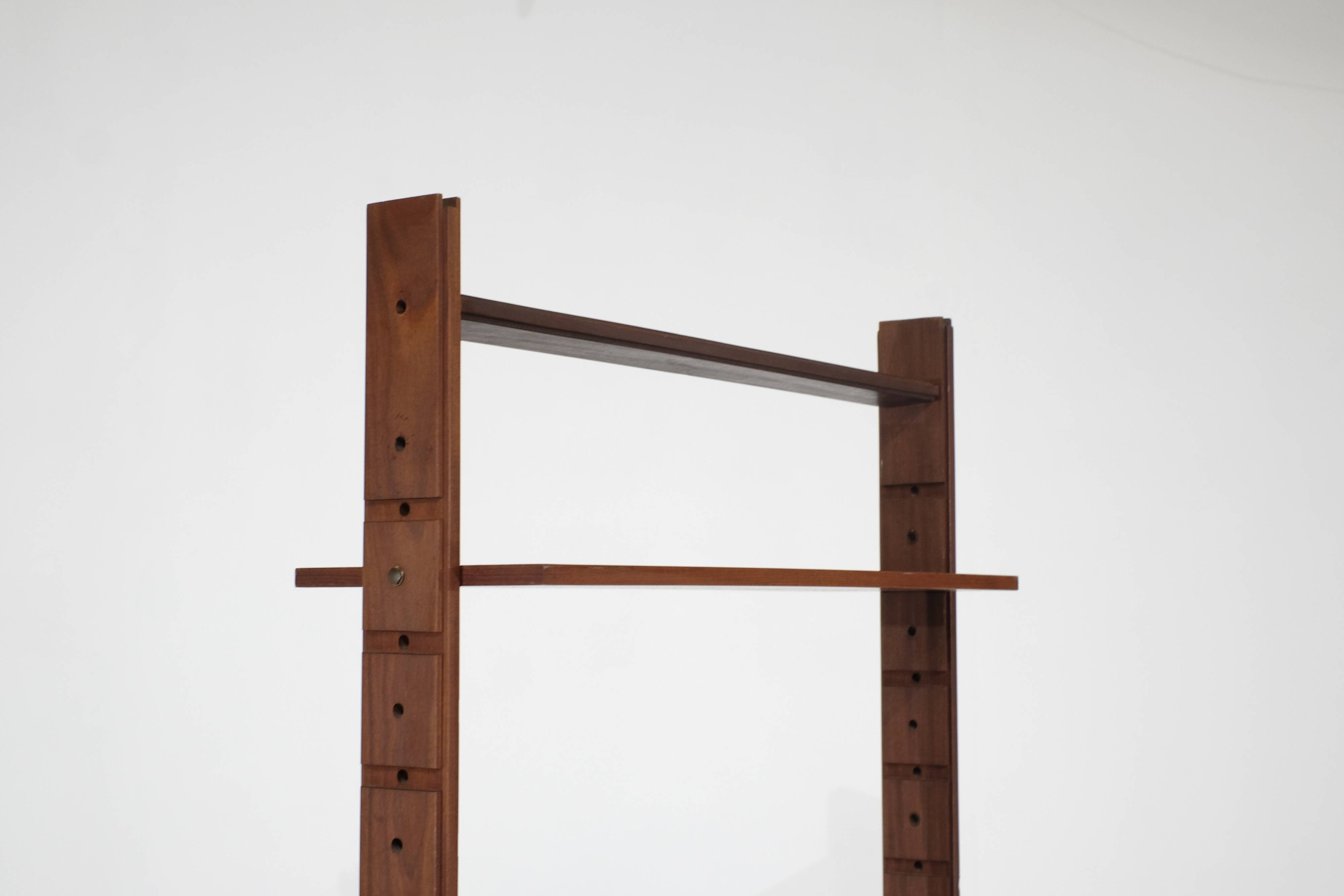 Modular teak bookcase, Italy - 1960s