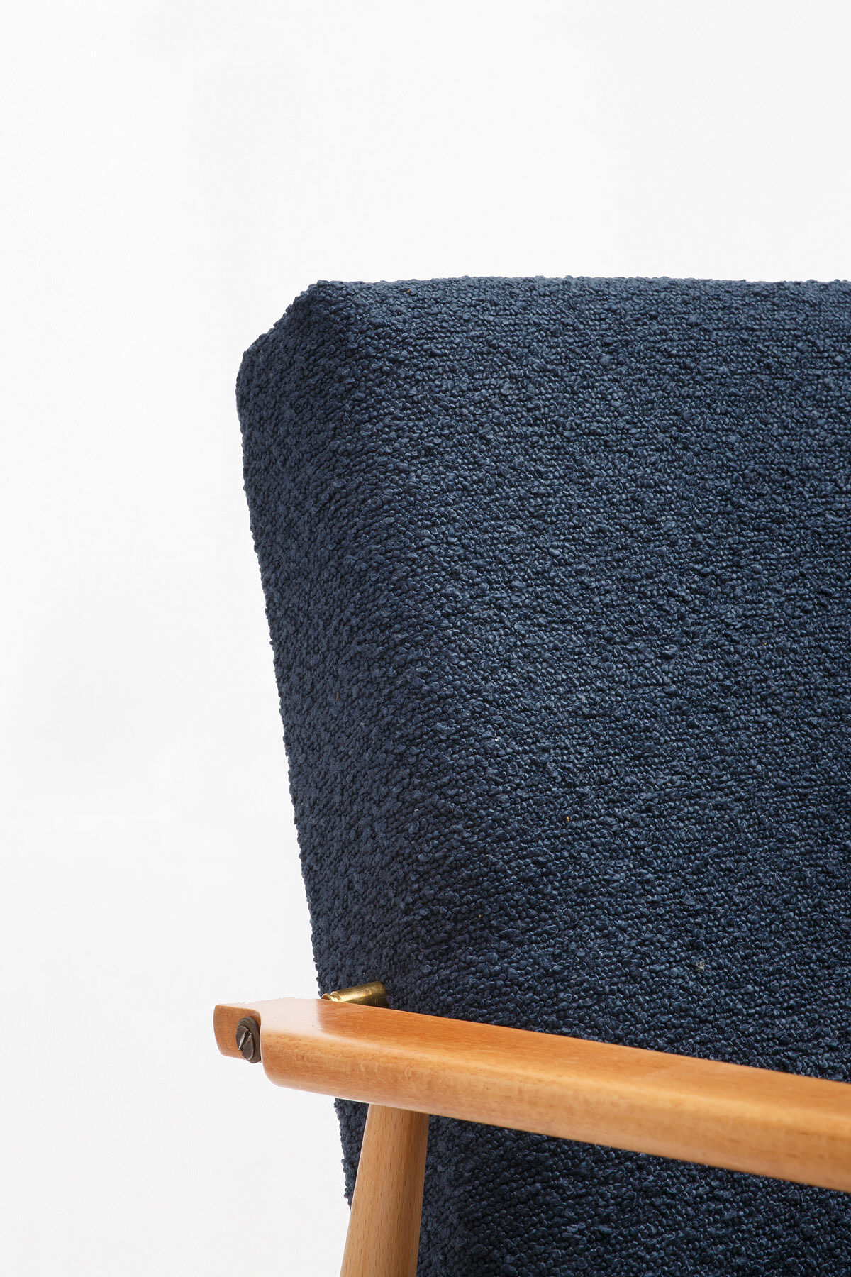 Pair of FOX armchairs with footrest