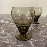 4 vintage glasses