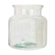 Vase en verre transparent