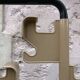 Beige and black coat rack Manade by Jean-Pierre Vitrac