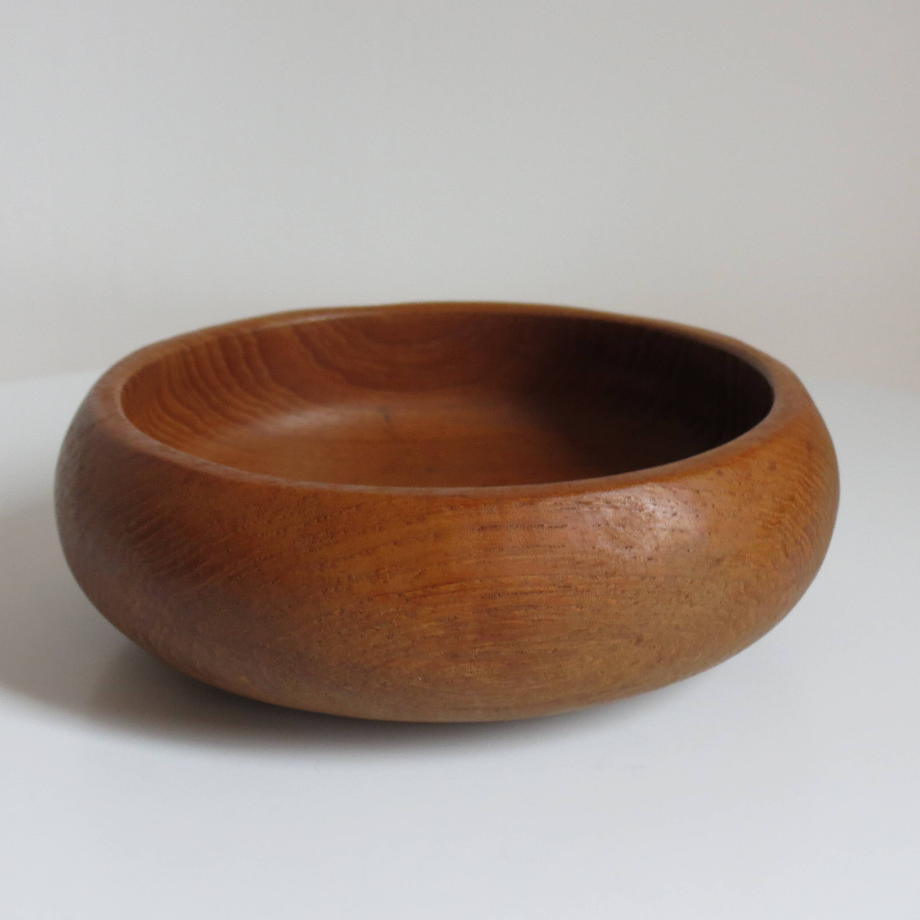 Set of 4 Midcentury Teak Wooden Serving Bowls 1960s