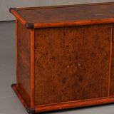 Vintage Italian sideboard in burl elm by Alberto Smania for Studio Smania Interni, Italy, 1960s