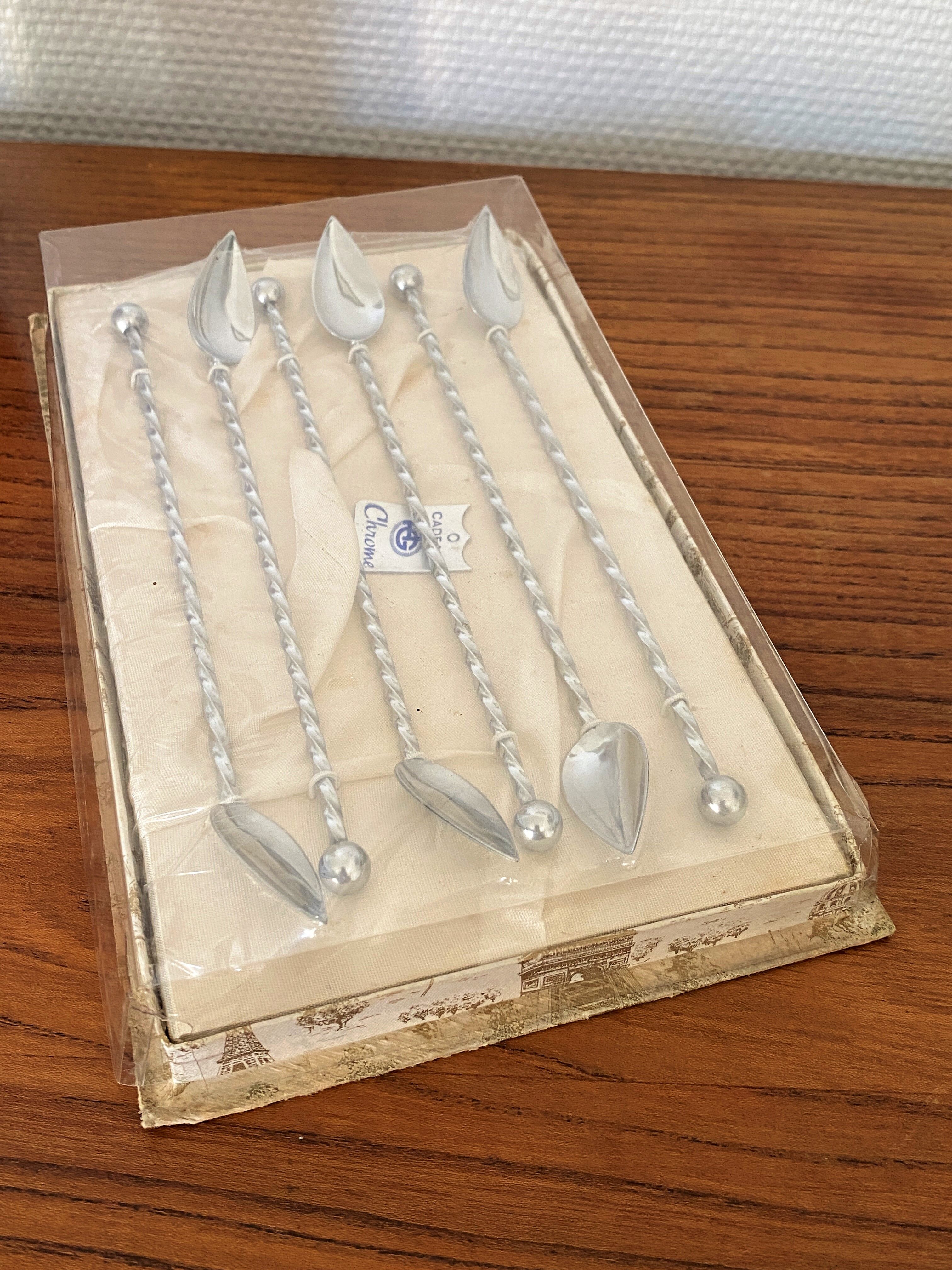 Set of 6 cocktail spoons