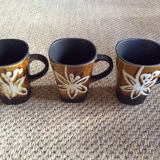 Series of 3 mugs