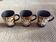 Series of 3 mugs