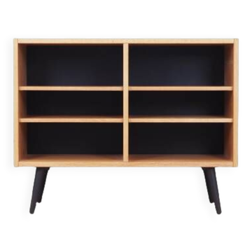 Bibliothèque en frêne, design danois, années 1970, production : Danemark