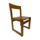 Vintage Pinewood dining chair 70's minimalist design