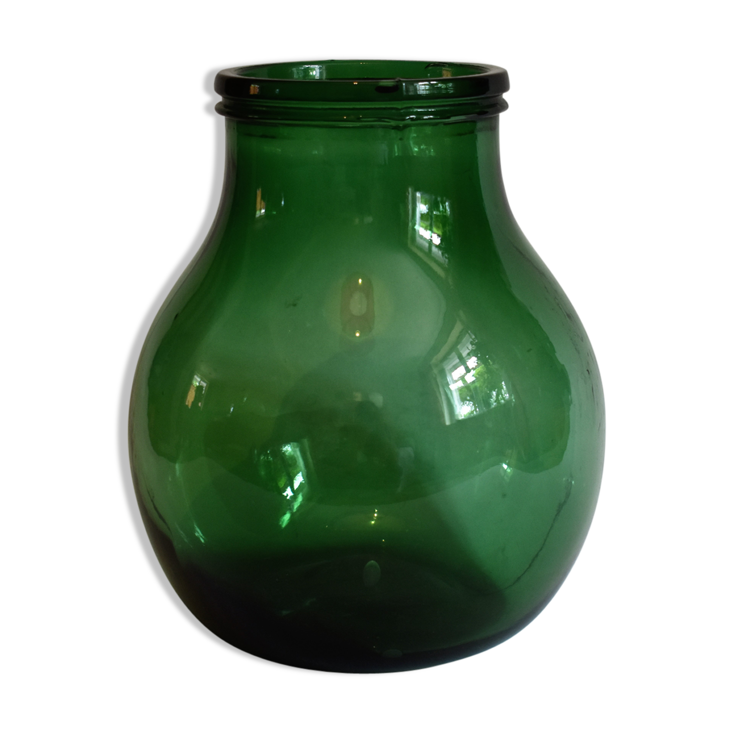 Green vase