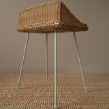 Wicker bedside table